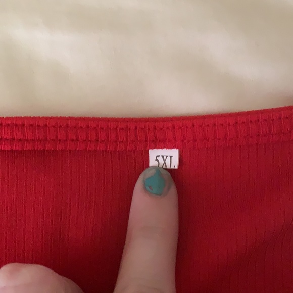 plus bust crop milkmaid Tee - Picture 4 of 5